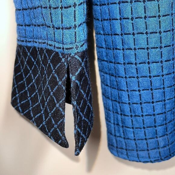 NWT Habitat 73737 Chopstick Button Cotton Pucker Window Pane Tunic Sz M/L - Picture 7 of 10